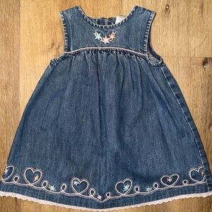 Y2K Gymboree Girls Denim Dress 18-24 months
